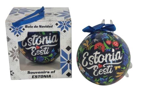 Jõuluehe sinine lilleline