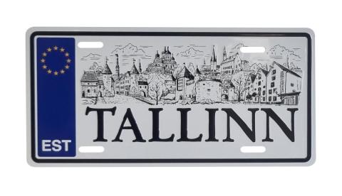 Plekist plaat numbrimärk Tallinn2