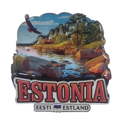 Kolmekihiline fooliummagnet Eesti rannaküla