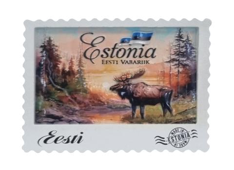 Magnet postmark Põder1
