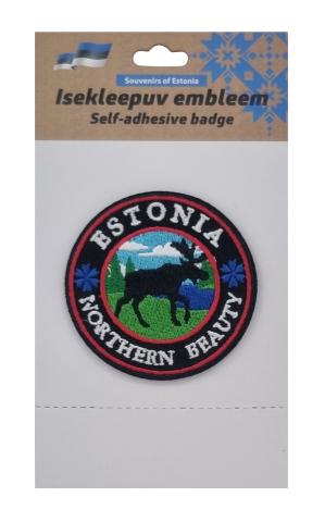 Embleem põdraga  ümmargune