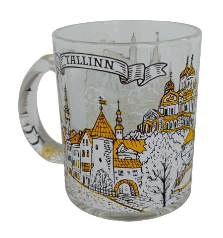 Klaasist kruus Tallinna panoraam