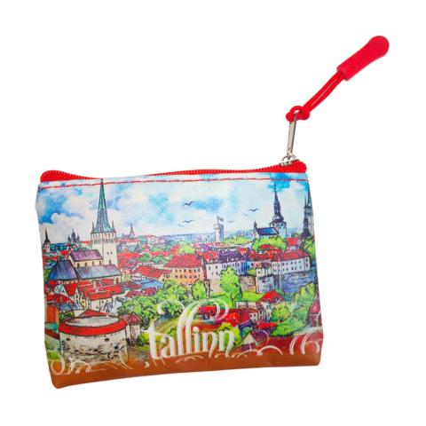 Väike lukuga kott Tallinna panoraam