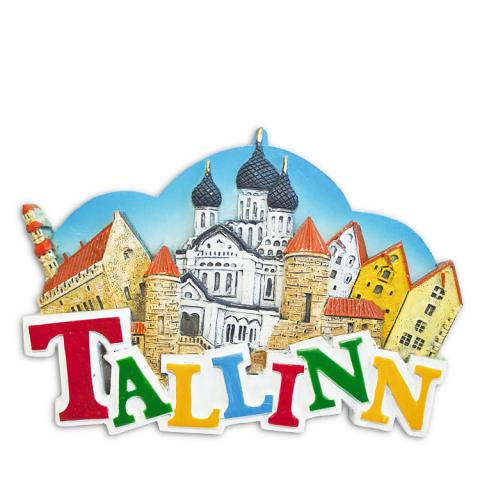 Magnet Tallinn värviliste tähtedega