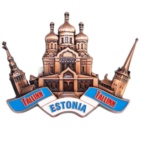 Metallist magnet Tallinn kolme kirikuga
