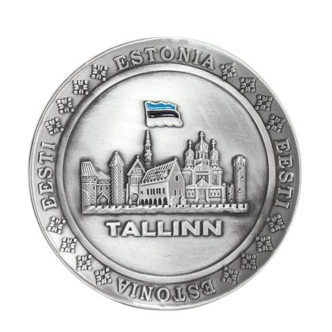 Metallist magnet taldrik Tallinn H