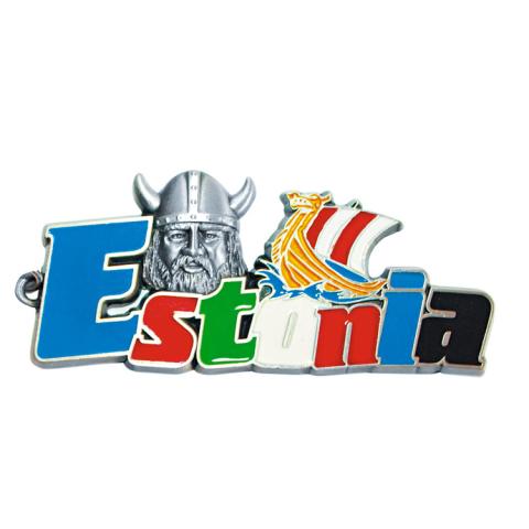 Metallist magnet värviline Estonia