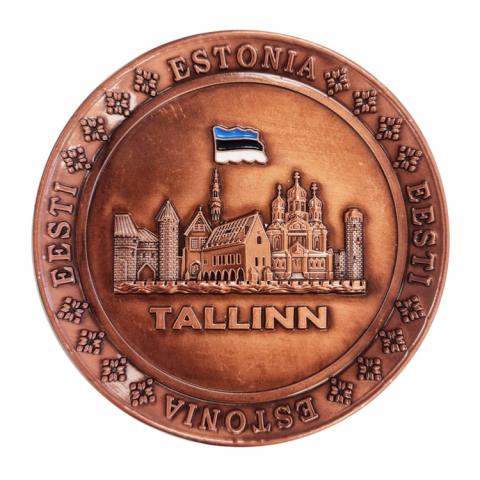 Metallist magnet taldrik Tallinn V