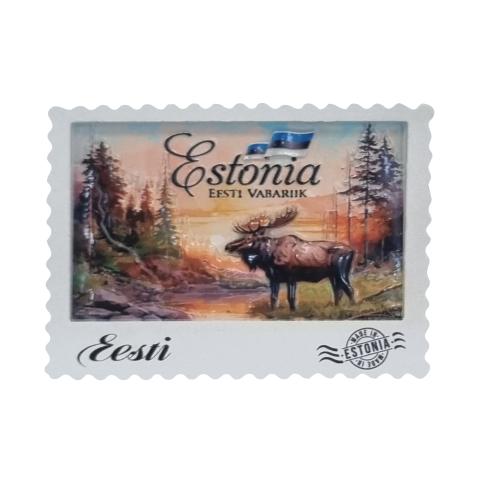 Magnet postmark Põder1
