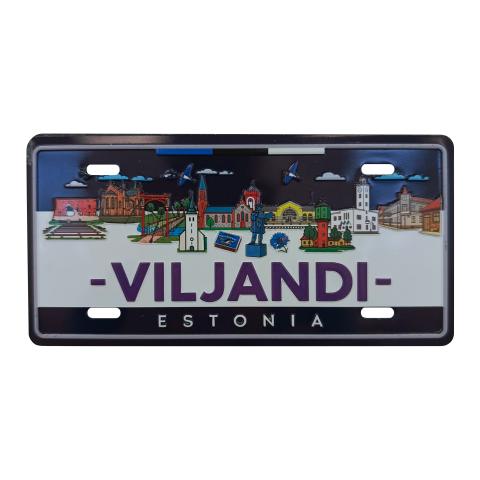 Plekist magnet - plaat Viljandi