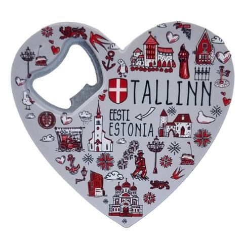 Magnet - avaja süda - Tallinna sümbolid
